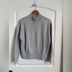 Athleta Gray Mockneck Sweatshirt